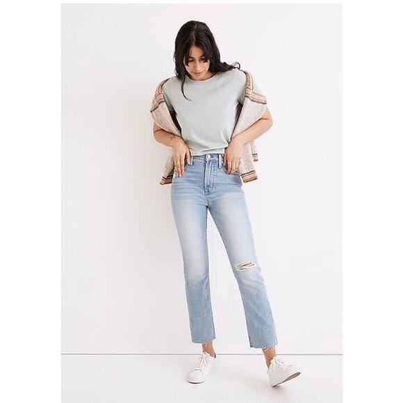 Madewell The Perfect Vintage‎ Jean in Coney Wash: Destroyed Edition Size 25 - Picture 1 of 11